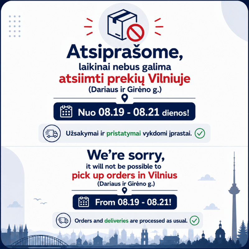 Laikinai nedirbam!