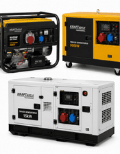 Three-phase electric generators