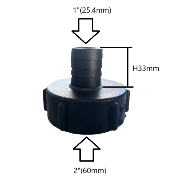 Adapteris AdBlue IBC talpai 1  x 60x6mm 1