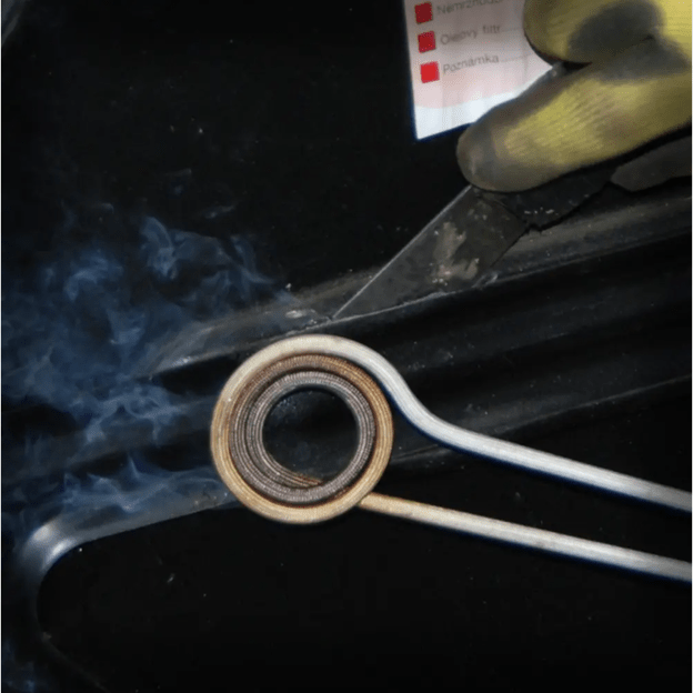 Indukcinė spiralė (plokščia) balta 1