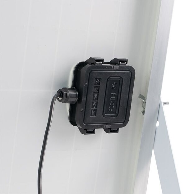 Daugiafunkcinis saulės panelės įkroviklis WORCRAFT akumuliatoriams 50W 3