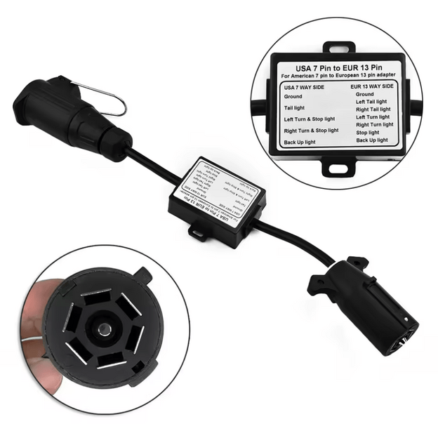 Adapteris priekabai 7 - 7POL US-EU (plast.) 4