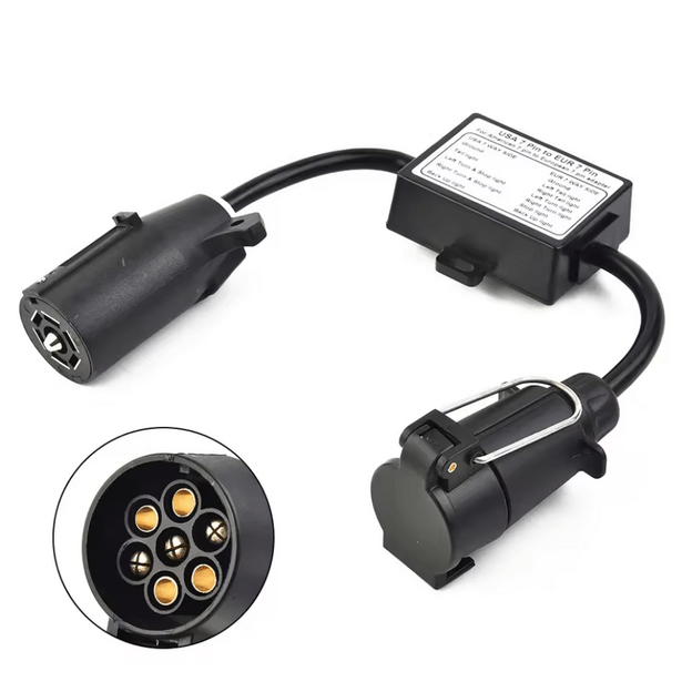 Adapteris priekabai 7 - 7POL US-EU (plast.) 1