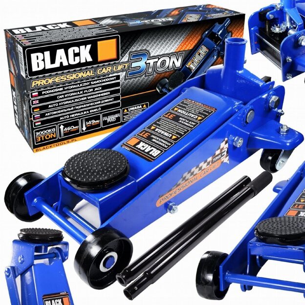 Domkratas su ratukais | 130- 490 mm | 32 kg | 3T