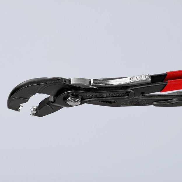 Replės spyruoklinėms sąvaržoms 250 mm KNIPEX, su užraktu ir fiksatoriumi