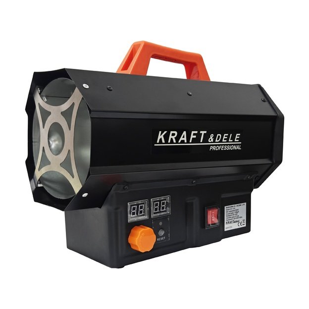 Dujinis šildytuvas KRAFT&DELE KD11731 | 25 kW | Automatinis termostatas + reduktorius