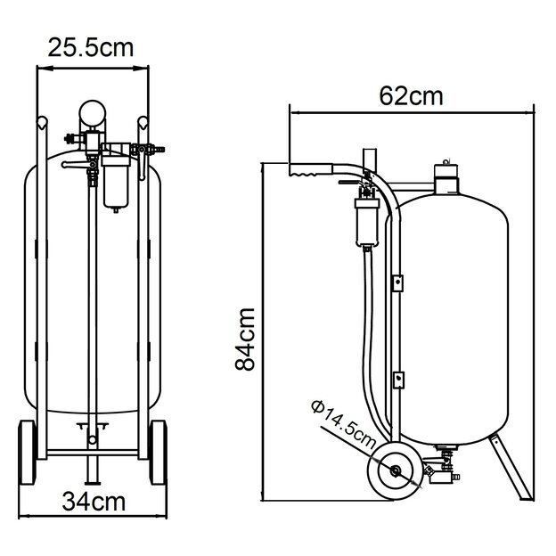 Sandblaster 10 gallon (38L) 1