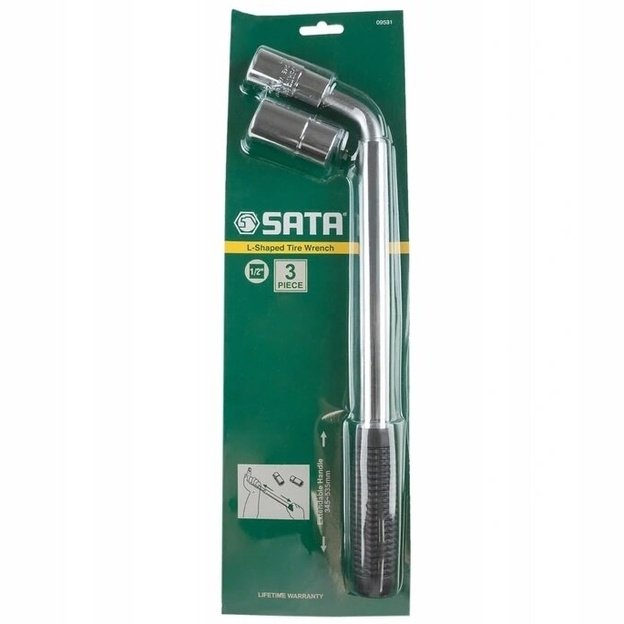 L-type extended handle with sockets 1/2  set 3pcs.