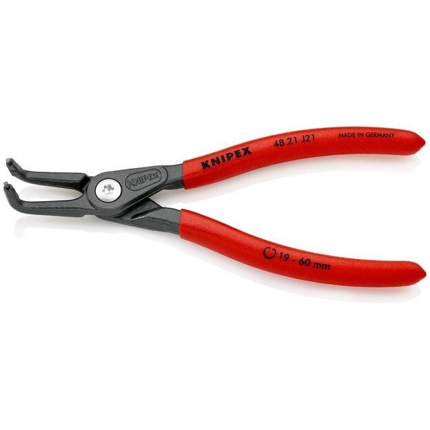 Replės vidiniams žiedams. Lenktos 165mm (Ø19-60mm) KNIPEX