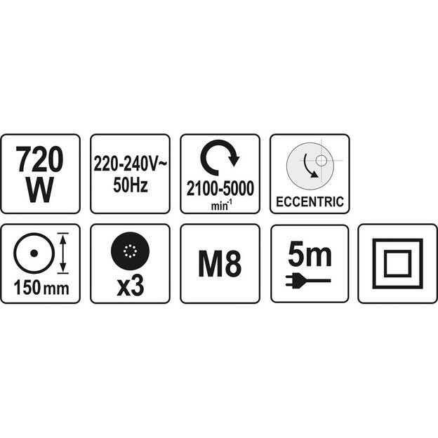 Poliruoklis kampinis 150mm 720W