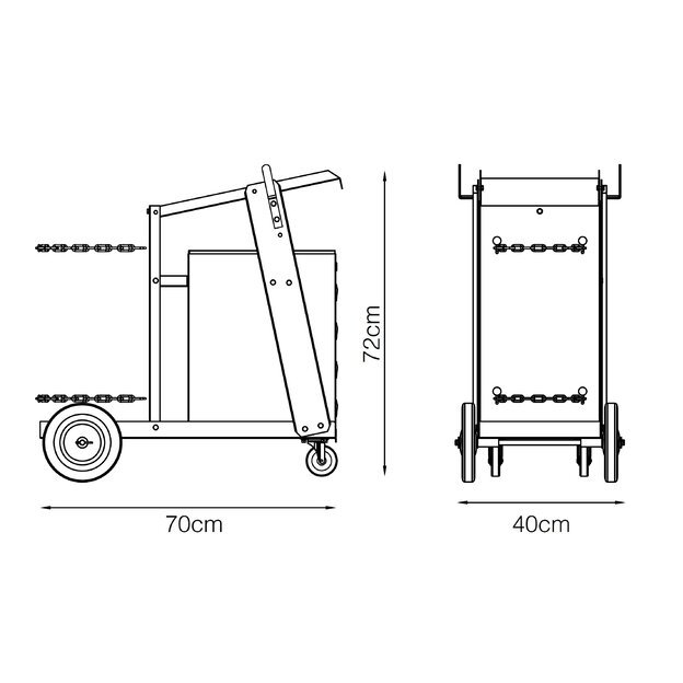Welding cart with drawers 1