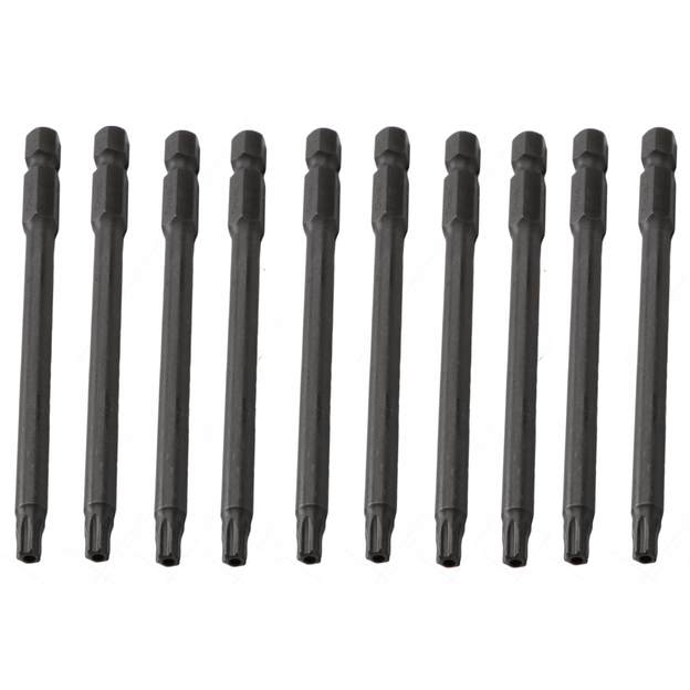 Antgalis smūginis TORX su kiauryme 1/4  (6.3mm), 10vnt.