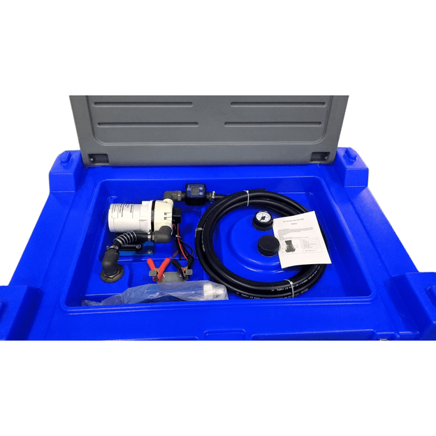 Mobili AdBlue talpykla 440L (plastikinė) su pompa 12V ACAD40 (automatiniu pistoletu ir filtru)