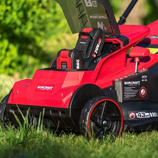 Akumuliatorinė vėjapjovė su 8.0Ah akumuliatoriais 40V (20V+20V) LI-ION 17