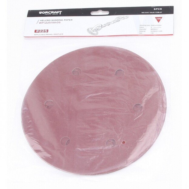 Šlifavimo popierius 225mm (5vnt) DS07 / DS09 šlifuokliui