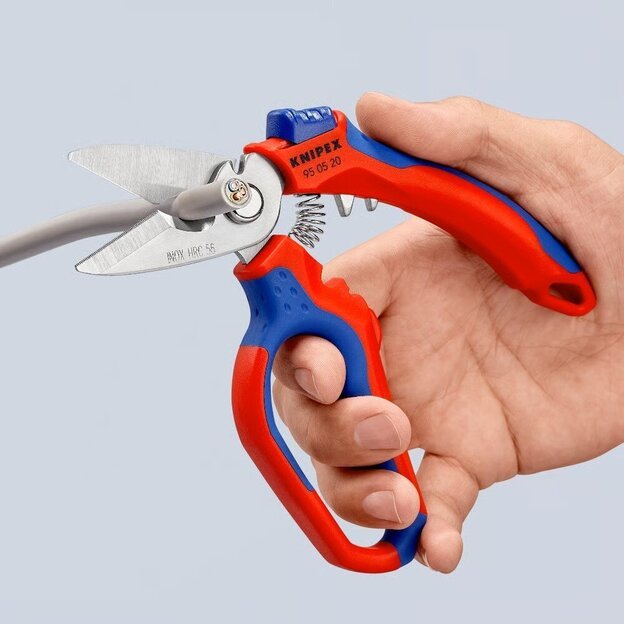 Žirklės lenktos elektrikams KNIPEX 9