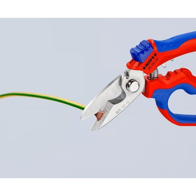 Žirklės lenktos elektrikams KNIPEX 10