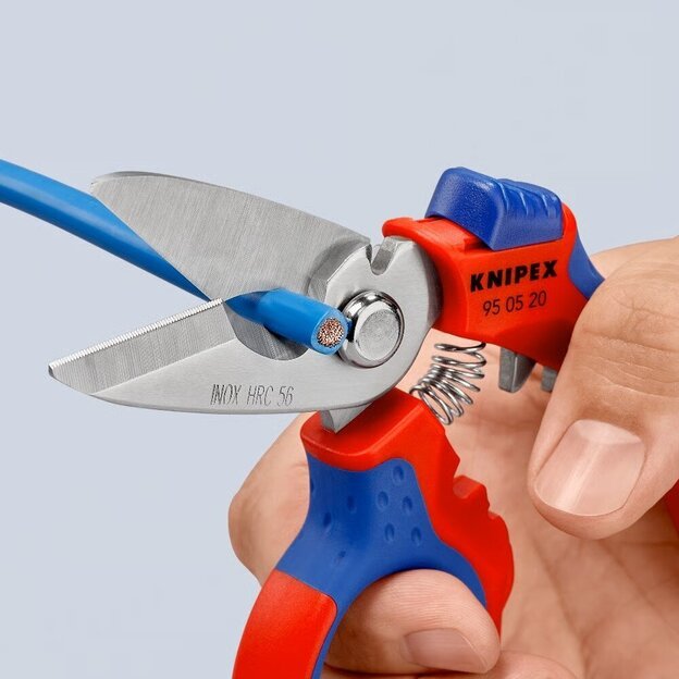 Žirklės lenktos elektrikams KNIPEX 16