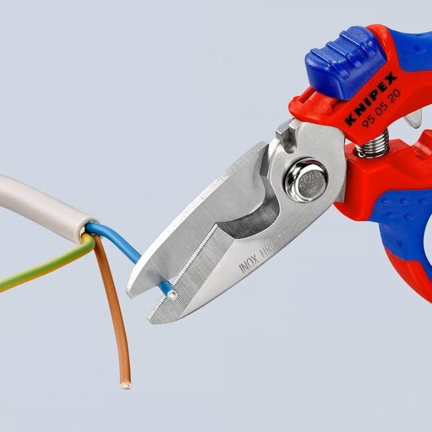Žirklės lenktos elektrikams KNIPEX 6