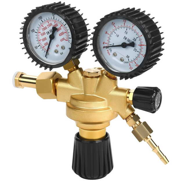 Dujų baliono reduktorius AR/CO2 su manometrais KD1822 2