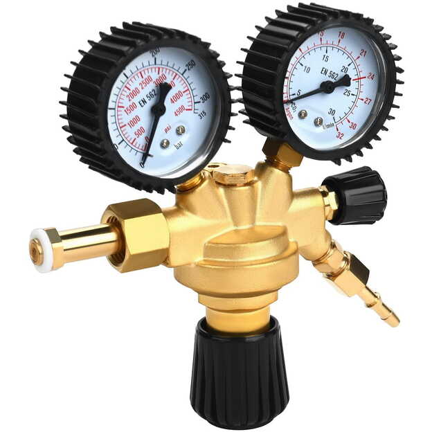 Dujų baliono reduktorius AR/CO2 su manometrais KD1822 1
