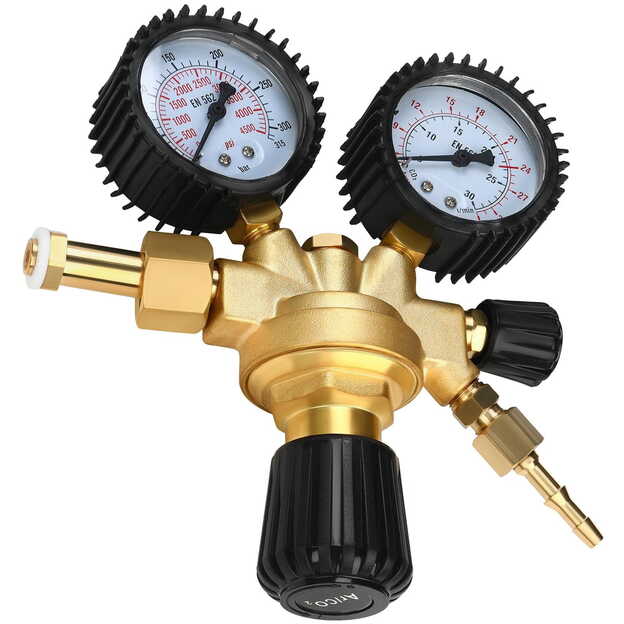 Dujų baliono reduktorius AR/CO2 su manometrais KD1822 6