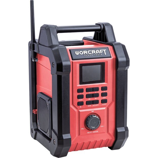 Akumuliatorinis radijas su BT WORCRAFT 20V LI-ION 