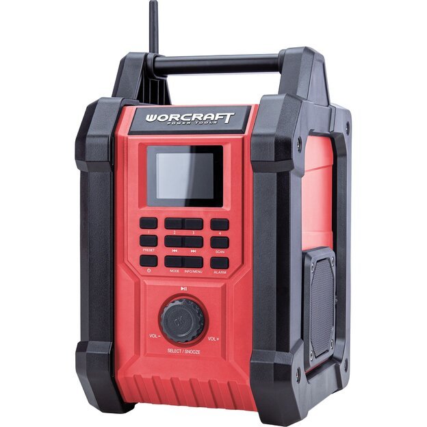 Akumuliatorinis radijas su BT WORCRAFT 20V LI-ION  1