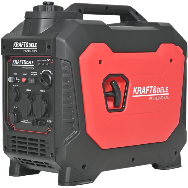 Inverterinis benzininis elektros generatorius KRAFT&DELE KD3163 3,7 kW | 230V | USB 1