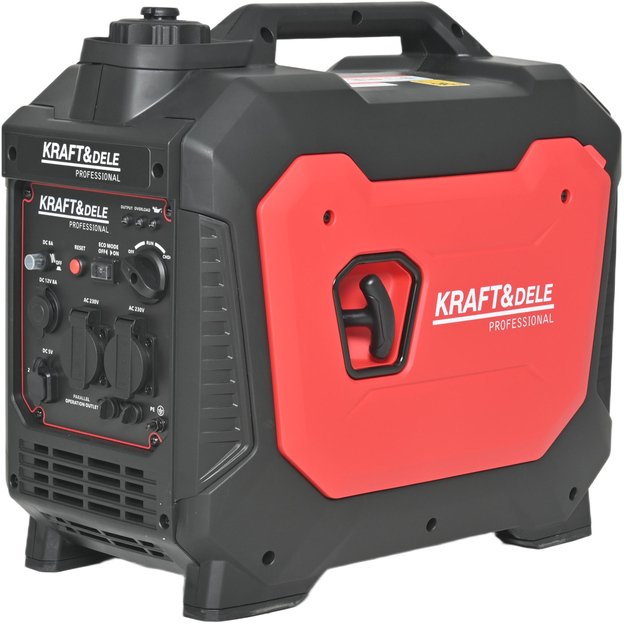 Inverterinis benzininis elektros generatorius KRAFT&DELE KD3163 3,7 kW | 230V | USB 3