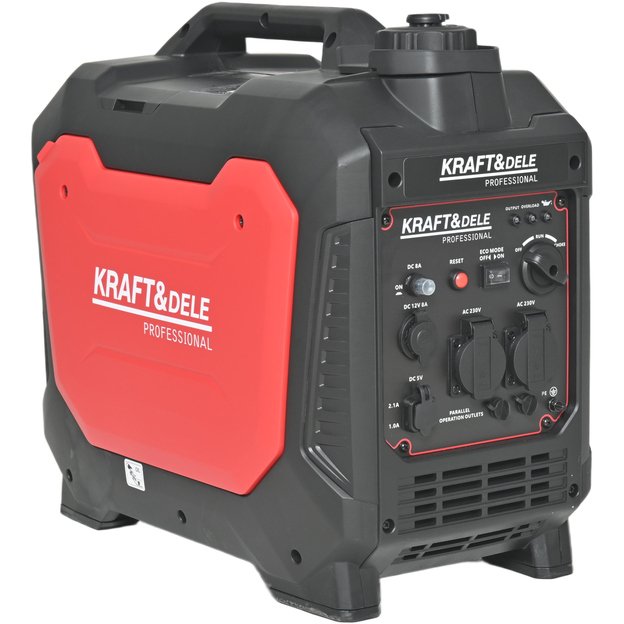 Inverterinis benzininis elektros generatorius KRAFT&DELE KD3163 3,7 kW | 230V | USB 4