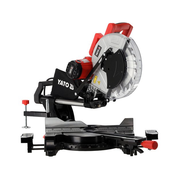 Kampinis skersinio pjovimo pjūklas 2000 W, Ø305 mm su lazeriu ir slankiojančia galva | YATO YT-82176