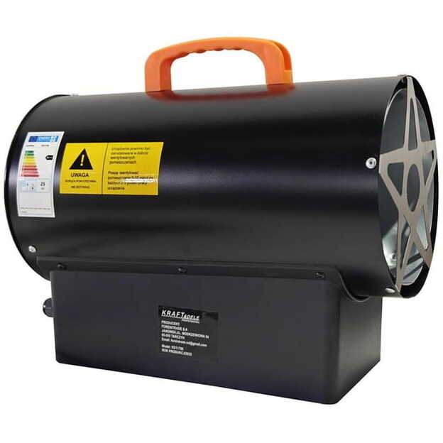 KRAFTDELE KD11700 Dujinis šildytuvas su termostatu 25kW 1
