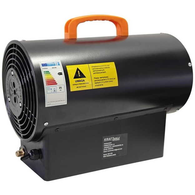 KRAFTDELE KD11700 Dujinis šildytuvas su termostatu 25kW 2