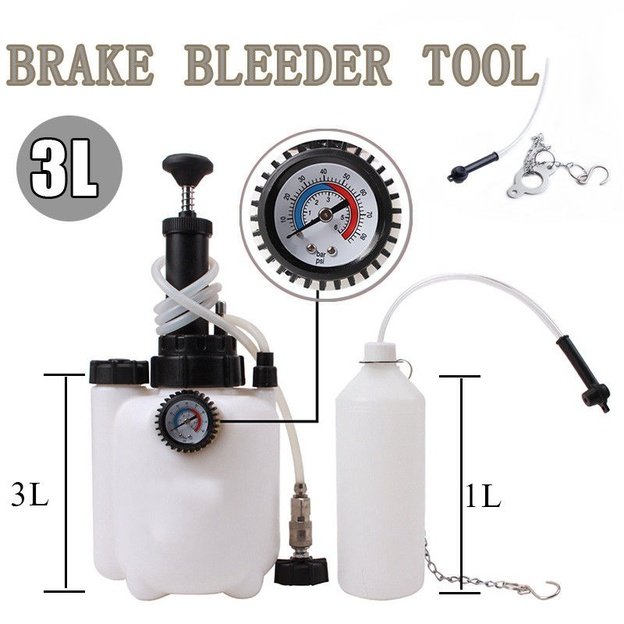 Brake Bleeding Tool Set – 3 L Pressure Pump + 1 L Bleeding Bottle 1