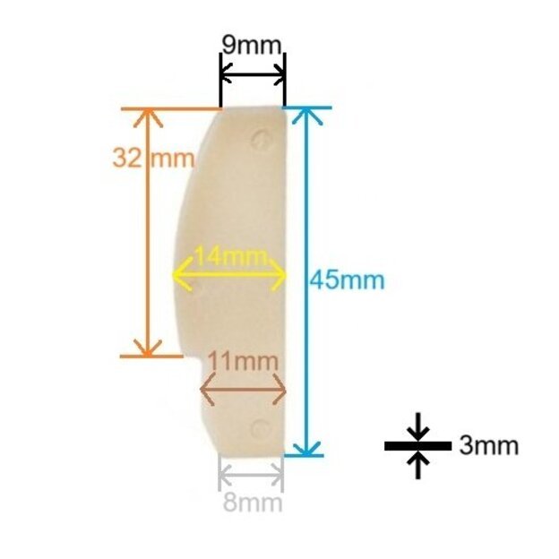 Pneumatinio veržliasukio 1/2  C1419 rotor blade (6vnt.) Atsarginė dalis