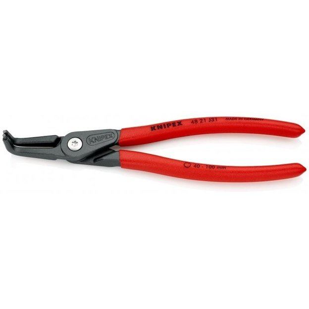 Precision circlip pliers. Internal. Bent 210mm (Ø40-100mm) KNIPEX