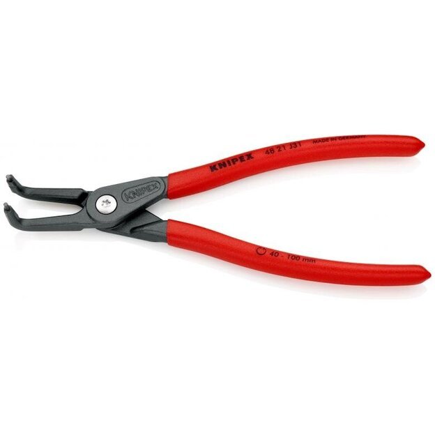 Replės vidiniams žiedams. Lenktos 210mm (Ø40-100mm) KNIPEX