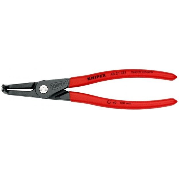 Replės vidiniams žiedams. Lenktos 210mm (Ø40-100mm) KNIPEX