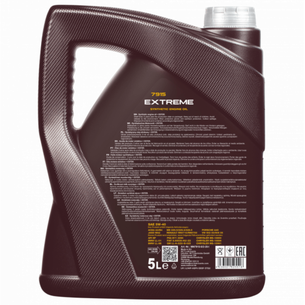Variklio alyva MANNOL EXTREME 5W-40 5l
