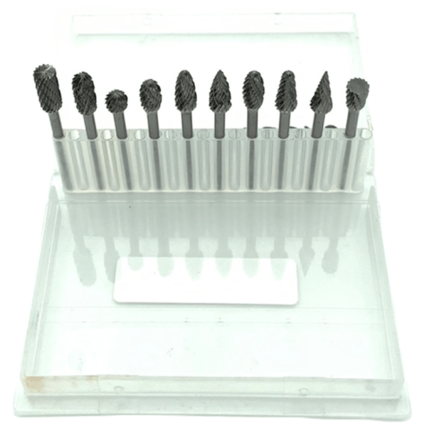 Frezų kietmetalio rinkinys Ø6x3mm 10vnt.