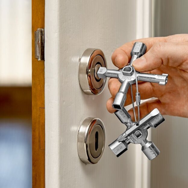 Universalus raktas elektros spintoms KNIPEX TwinKey 9