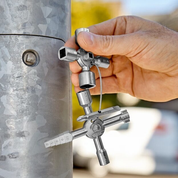 Universalus raktas elektros spintoms KNIPEX TwinKey 13