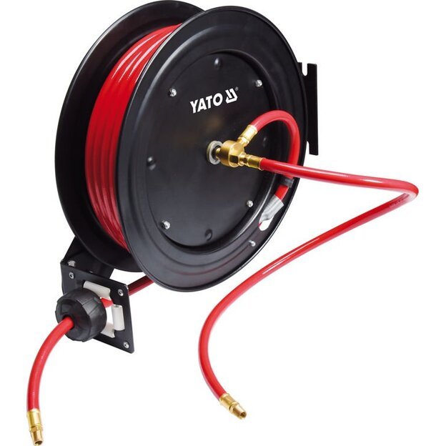 YATO YT-24250 Automatinė oro žarna su rite | 15 m | Ø9.5 mm | PVC