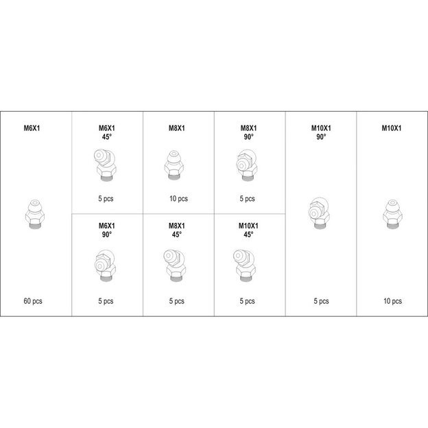 Tepimo taškų rinkinys 110vnt. 1