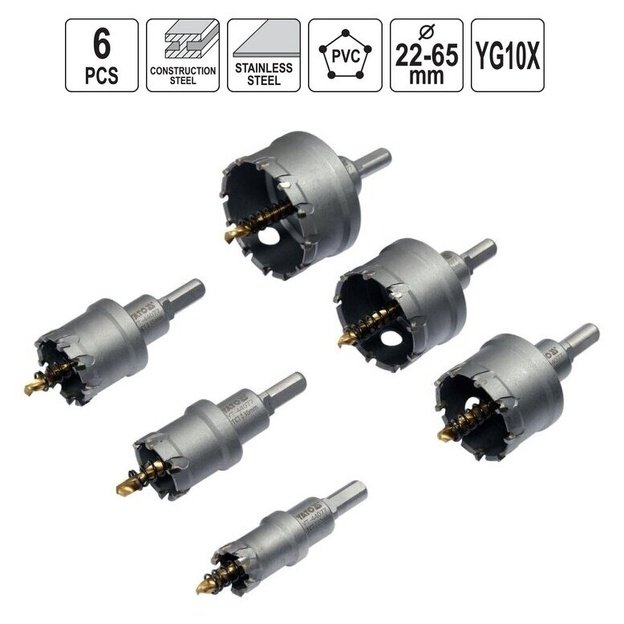 Core drill for metal 22-65mm (TCT)