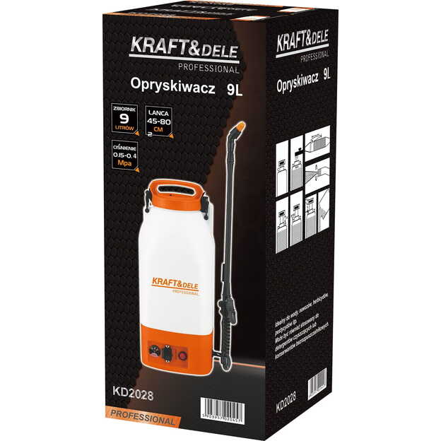 Akumuliatorinis purkštuvas 9L KRAFT&DELE KD2028 9