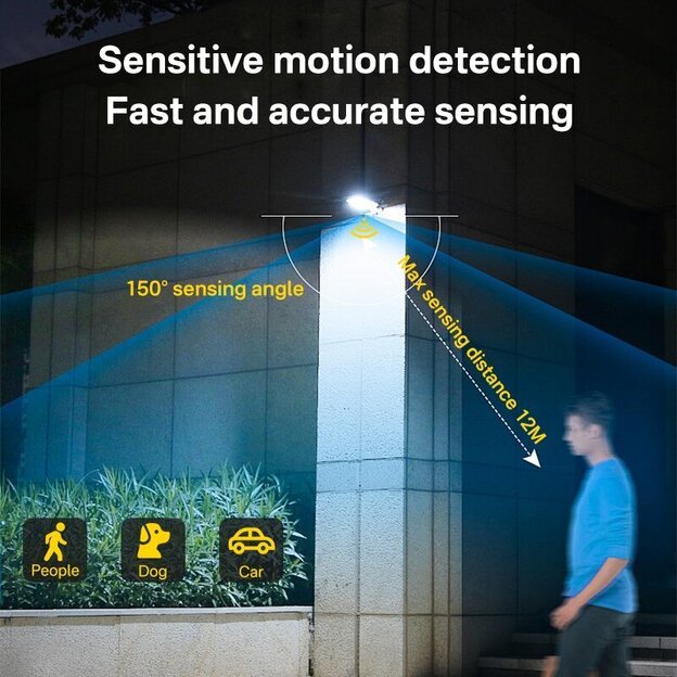 Gatvės &scaron;viestuvas su saulės baterija 200W 6500K 6
