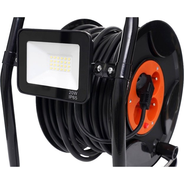 Cable reel 30m with LED light
