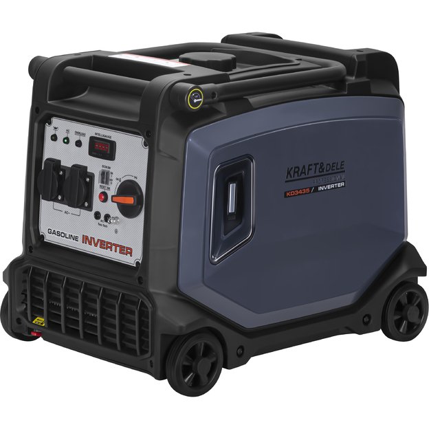 Inverterinis benzininis elektros generatorius KRAFT&DELE KD3435 4,3 kW | 230V